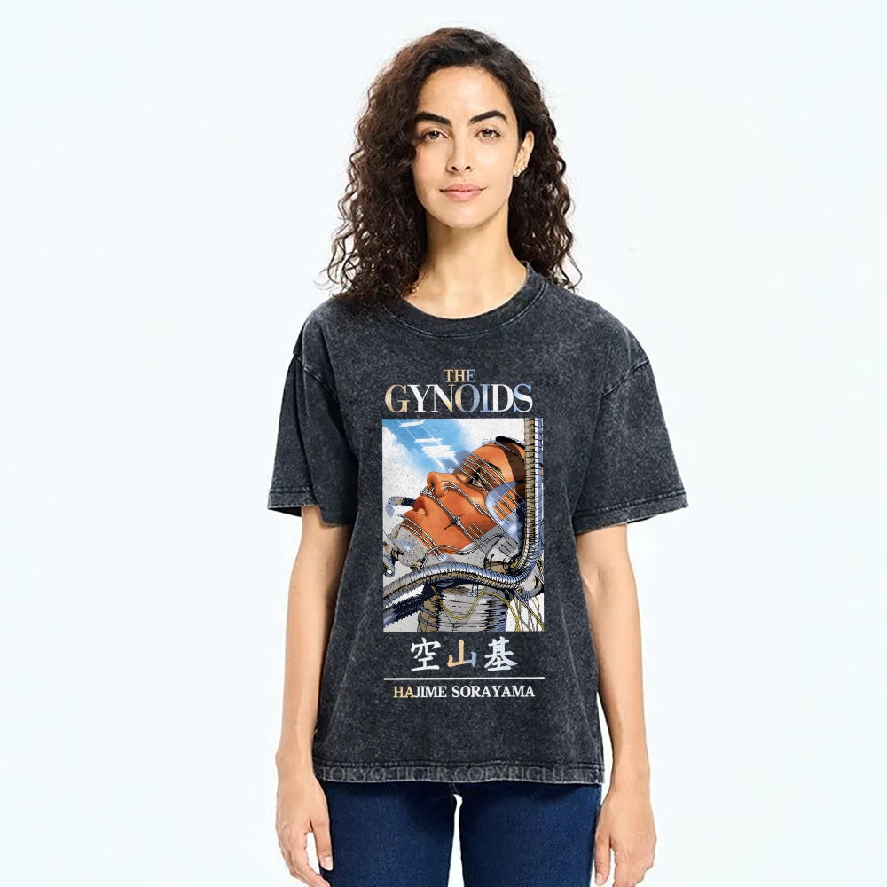The Gynoids Hajime Sorayama Vintage Wash Japanese Design T-Shirt