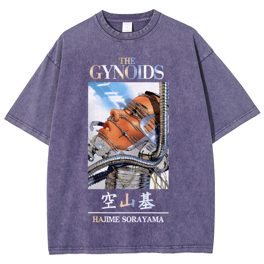 The Gynoids Hajime Sorayama Vintage Wash Japanese Design T-Shirt