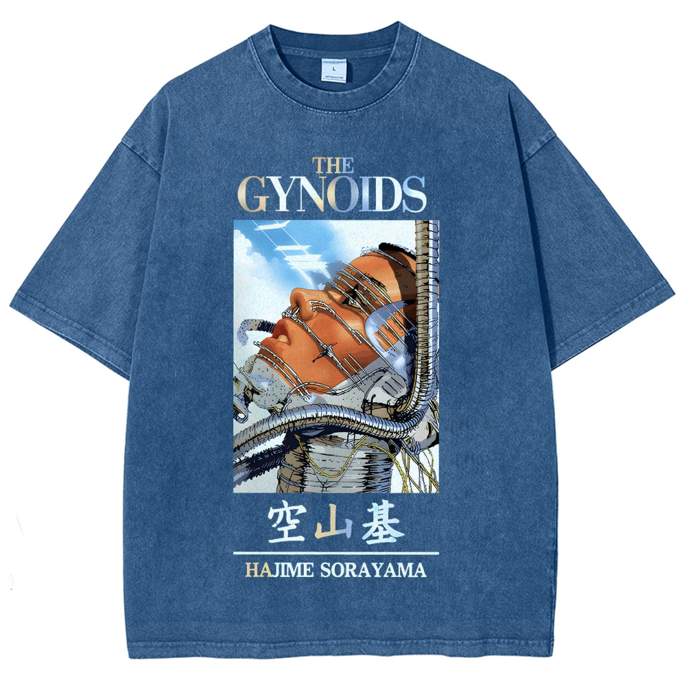 The Gynoids Hajime Sorayama Vintage Wash Japanese Design T-Shirt