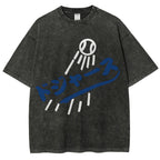Dream Dodgers Baseball Vintage Wash Japanese Design T-Shirt