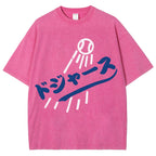Dream Dodgers Baseball Vintage Wash Japanese Design T-Shirt