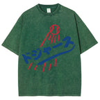 Dream Dodgers Baseball Vintage Wash Japanese Design T-Shirt