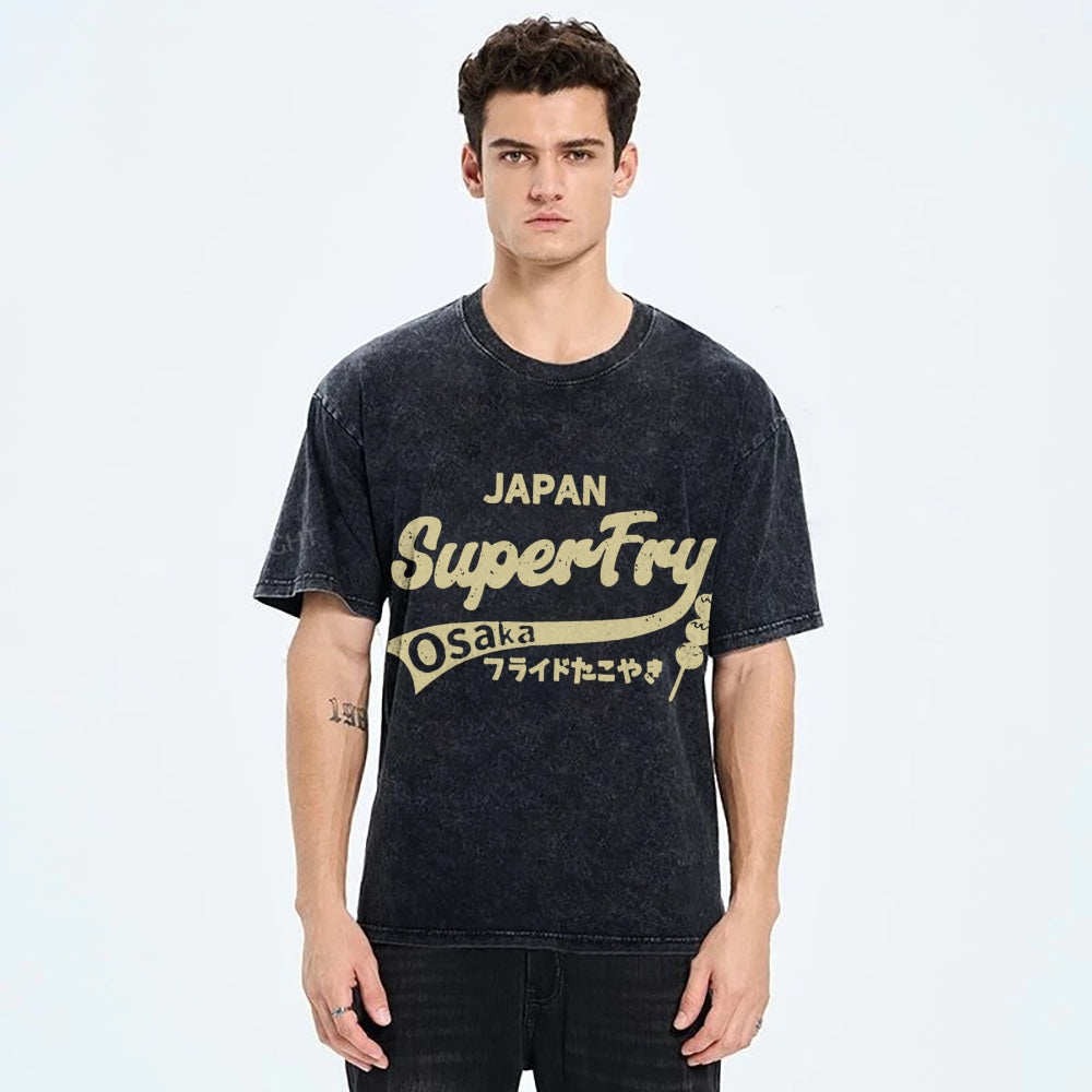 Osaka Flying Takoyaki SuperFly Japanese Vintage Washed T-shirt