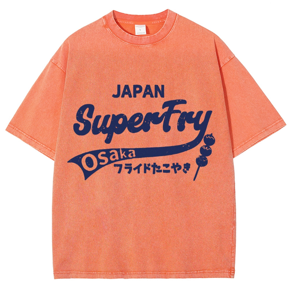 Osaka Flying Takoyaki SuperFly Japanese Vintage Washed T-shirt