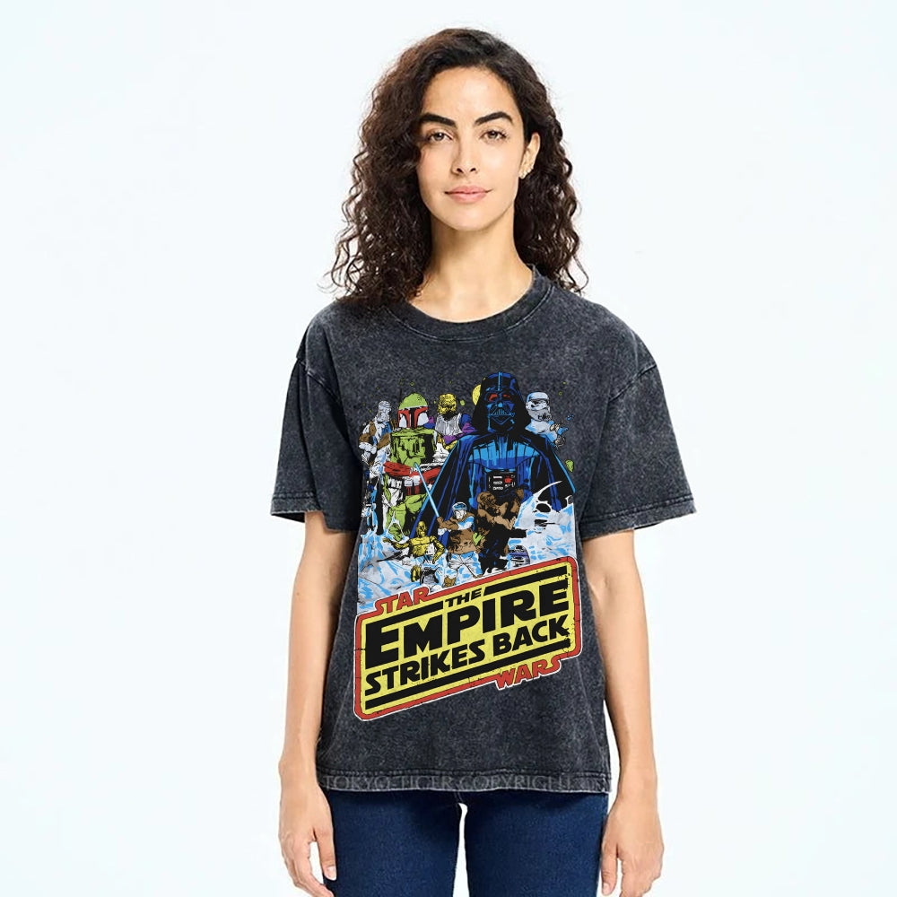 Star war washed tshirt