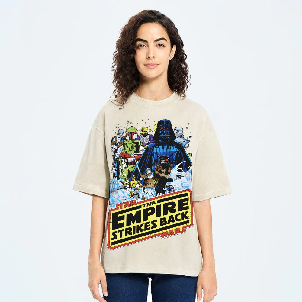 Star war washed tshirt