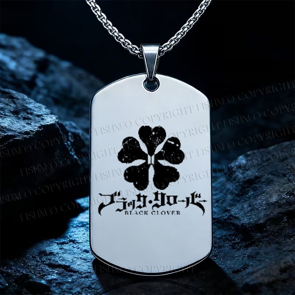 Black Clover Symbol Necklace