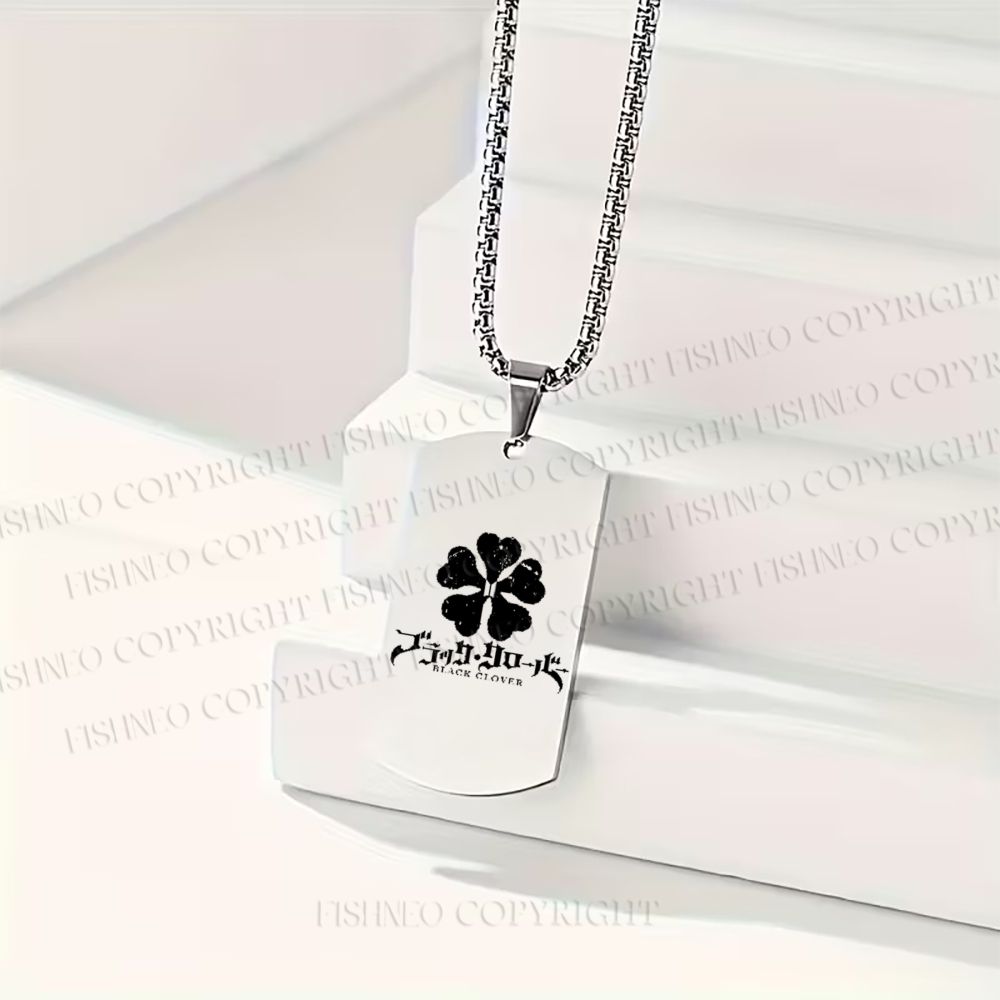 Black Clover Symbol Necklace