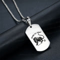Born To Fight Tiger Necklace