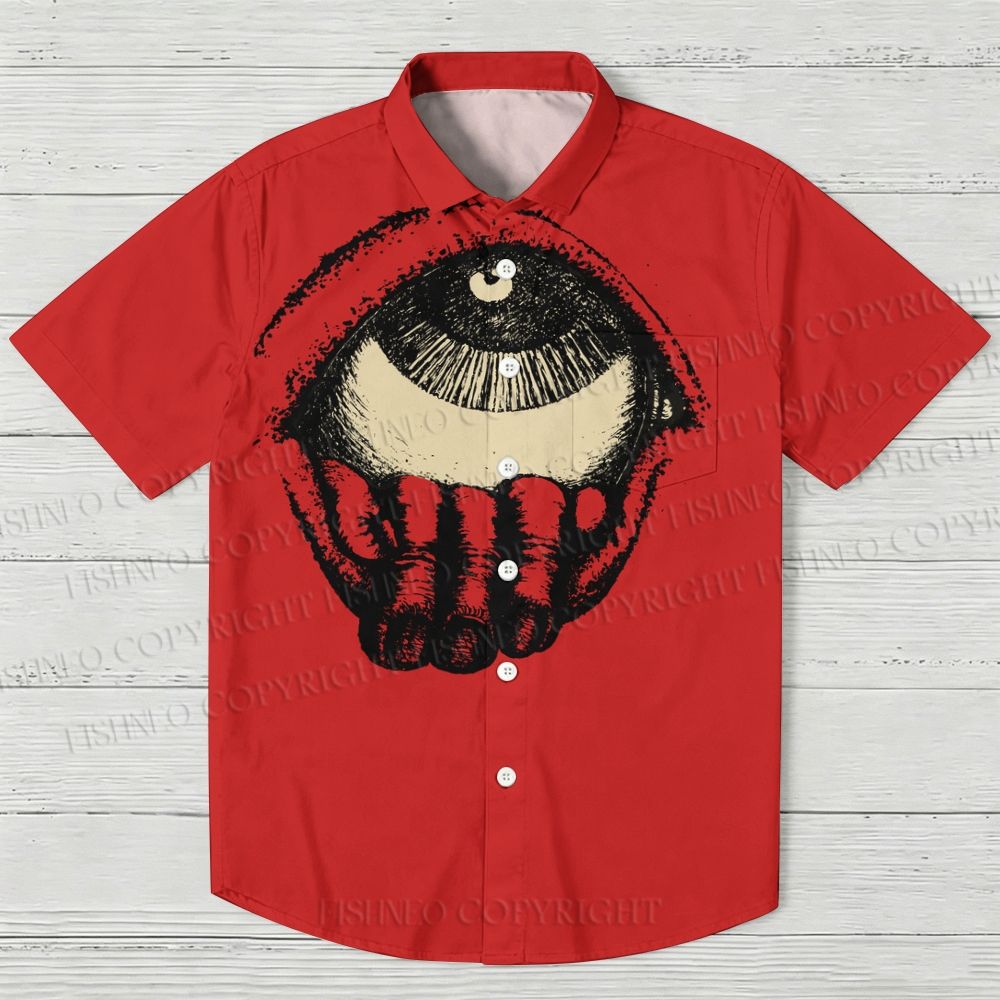 Giant Eye Sketch Hawaiian Shirt