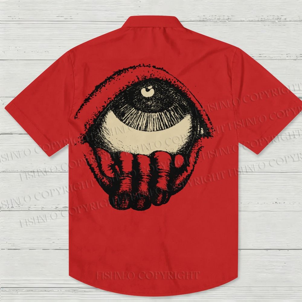 Giant Eye Sketch Hawaiian Shirt
