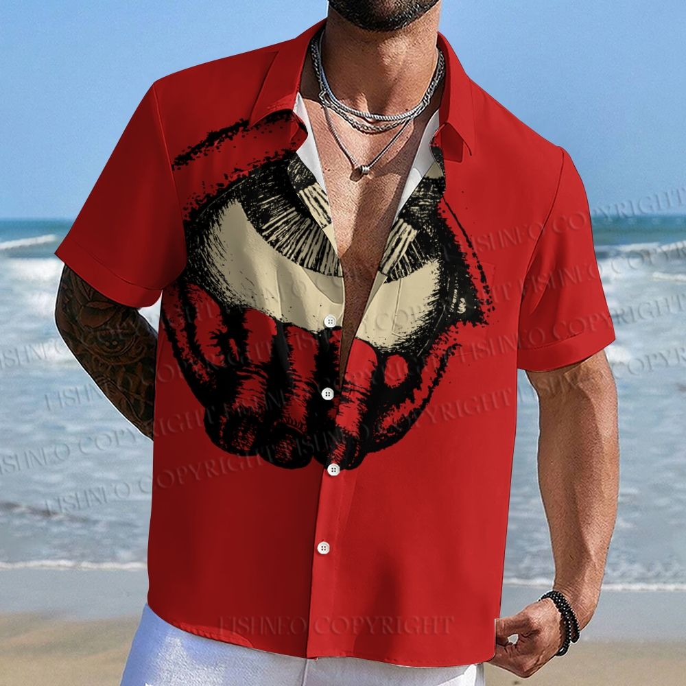 Giant Eye Sketch Hawaiian Shirt