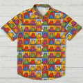 Colorful frogs Hawaiian Shirt