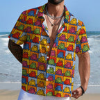 Colorful frogs Hawaiian Shirt