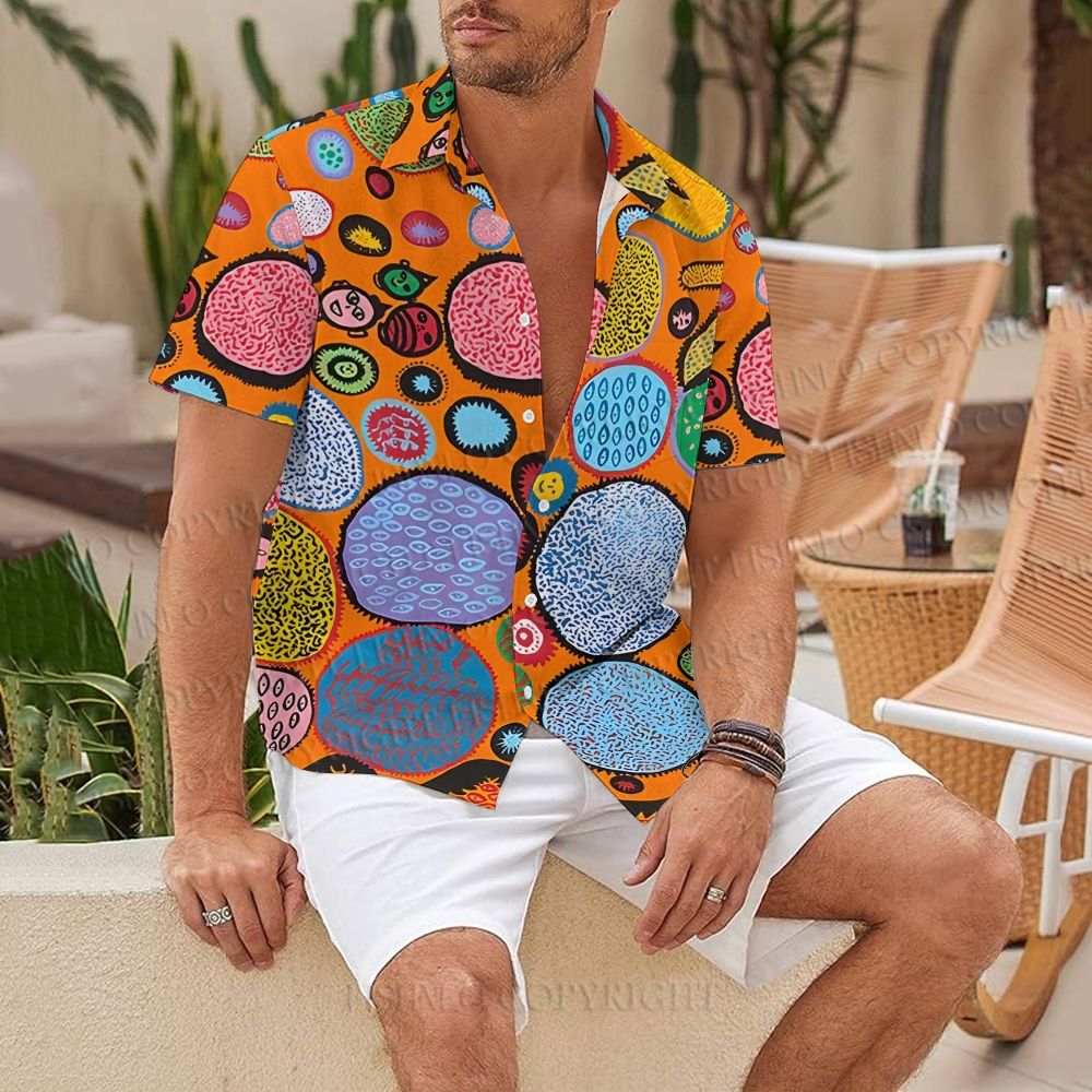 Yayoi Kusama Life Of A Human Hawaiian Shirt