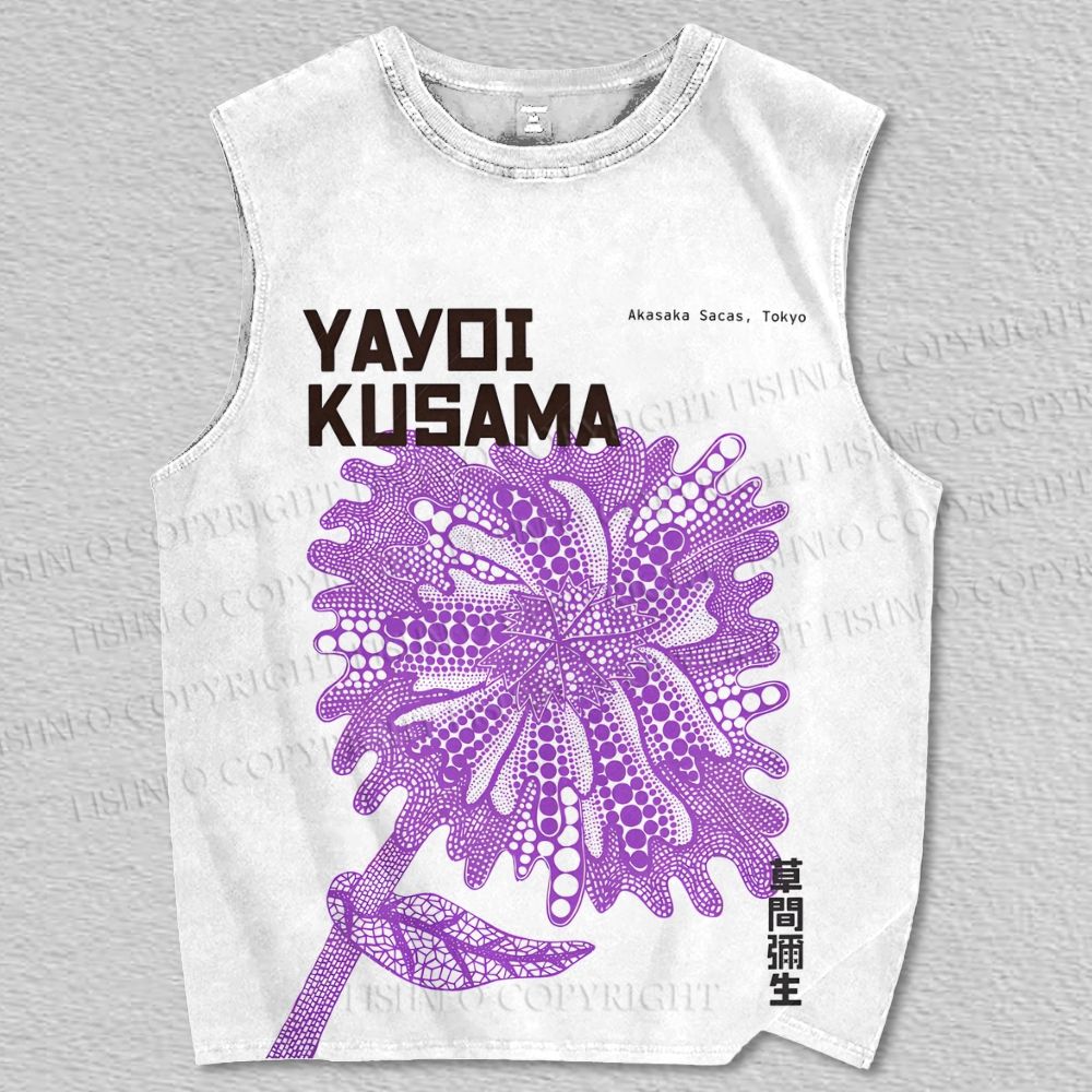 Unisex Buy Yayoi Kusama Floral Printed Tank Top