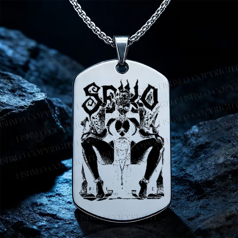 Vintage Anime Woman Necklace