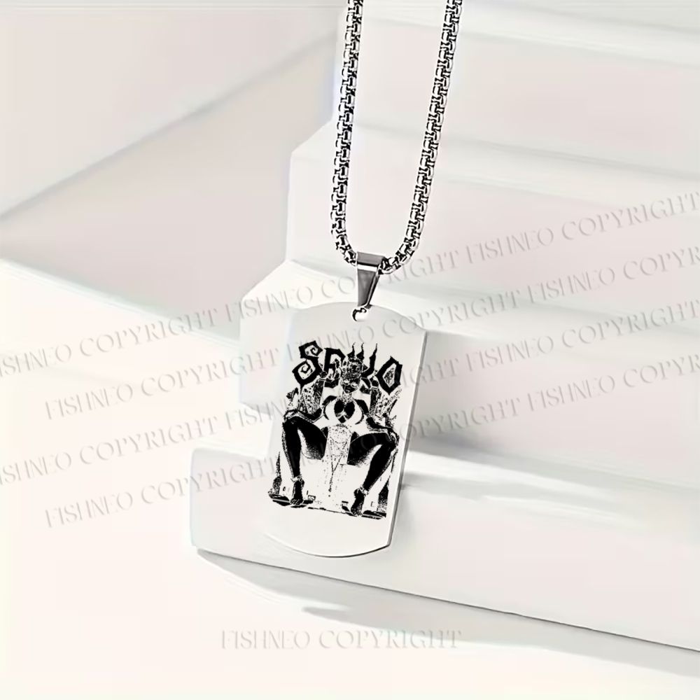 Vintage Anime Woman Necklace