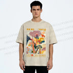 Unisex Yayoi Kusama Flowers Printed Washed Tee