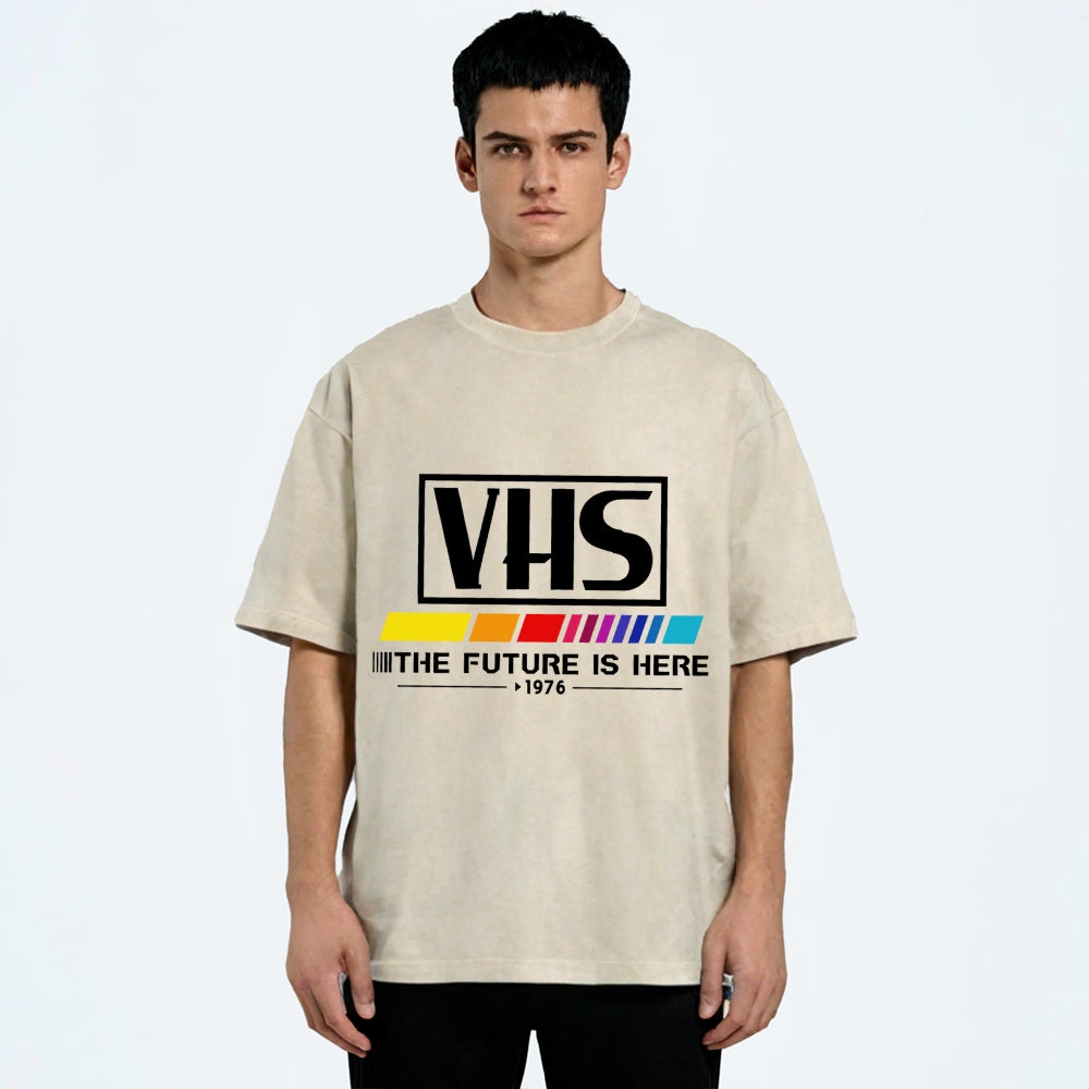 VHS 1976 Vintage Wash Japanese Design T-Shirt