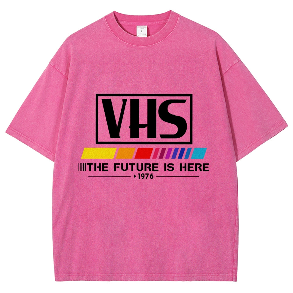 VHS 1976 Vintage Wash Japanese Design T-Shirt