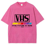 VHS 1976 Vintage Wash Japanese Design T-Shirt
