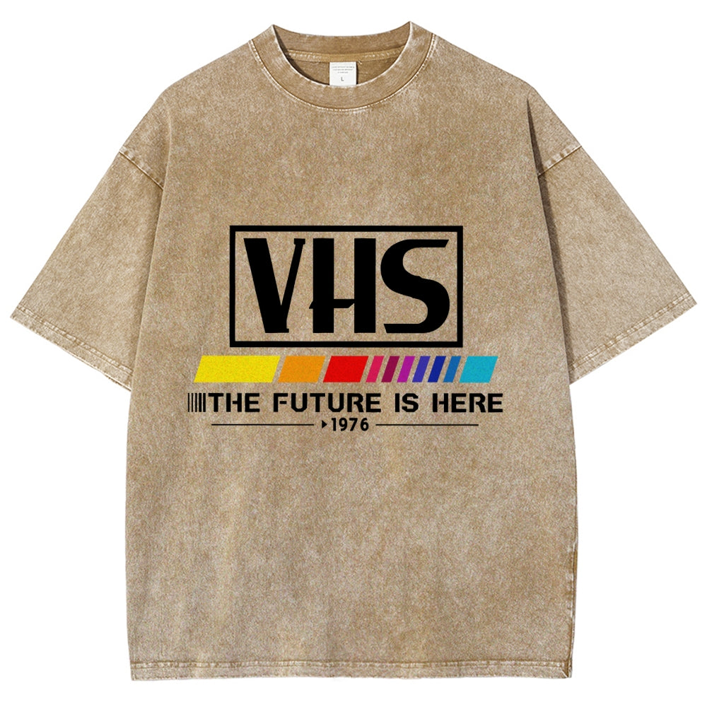 VHS 1976 Vintage Wash Japanese Design T-Shirt