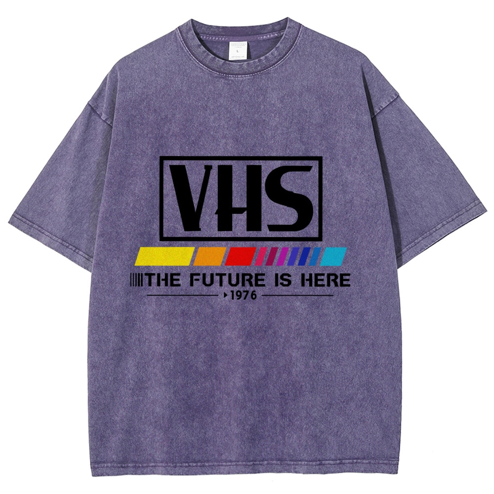 VHS 1976 Vintage Wash Japanese Design T-Shirt