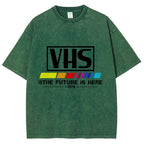 VHS 1976 Vintage Wash Japanese Design T-Shirt