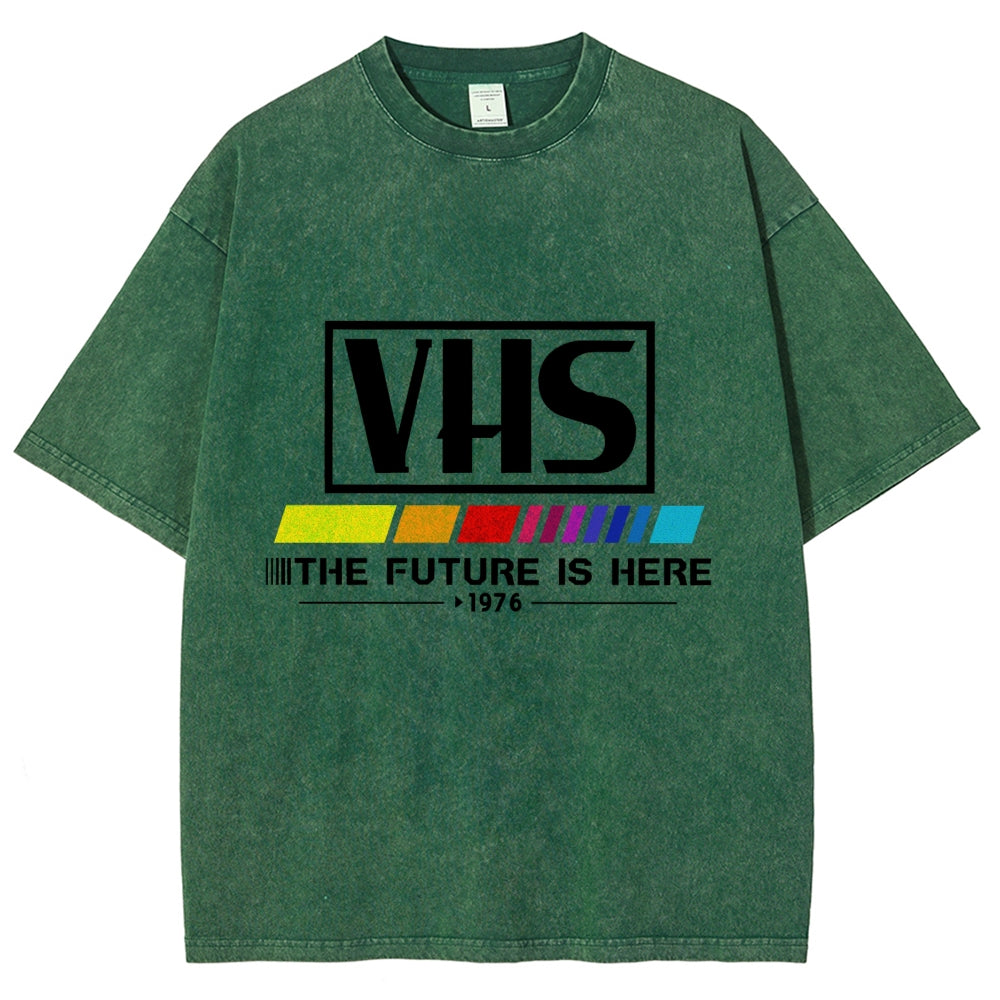VHS 1976 Vintage Wash Japanese Design T-Shirt