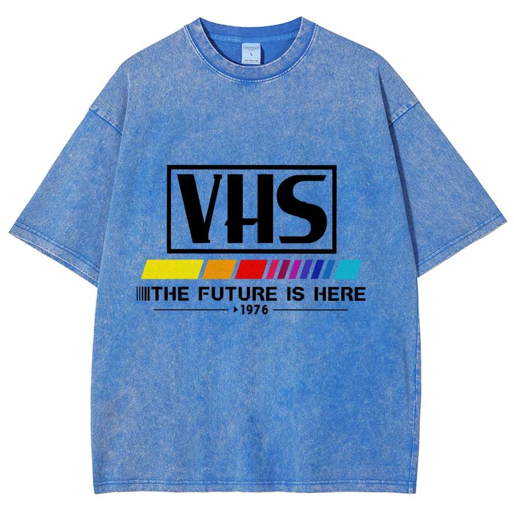 VHS 1976 Vintage Wash Japanese Design T-Shirt