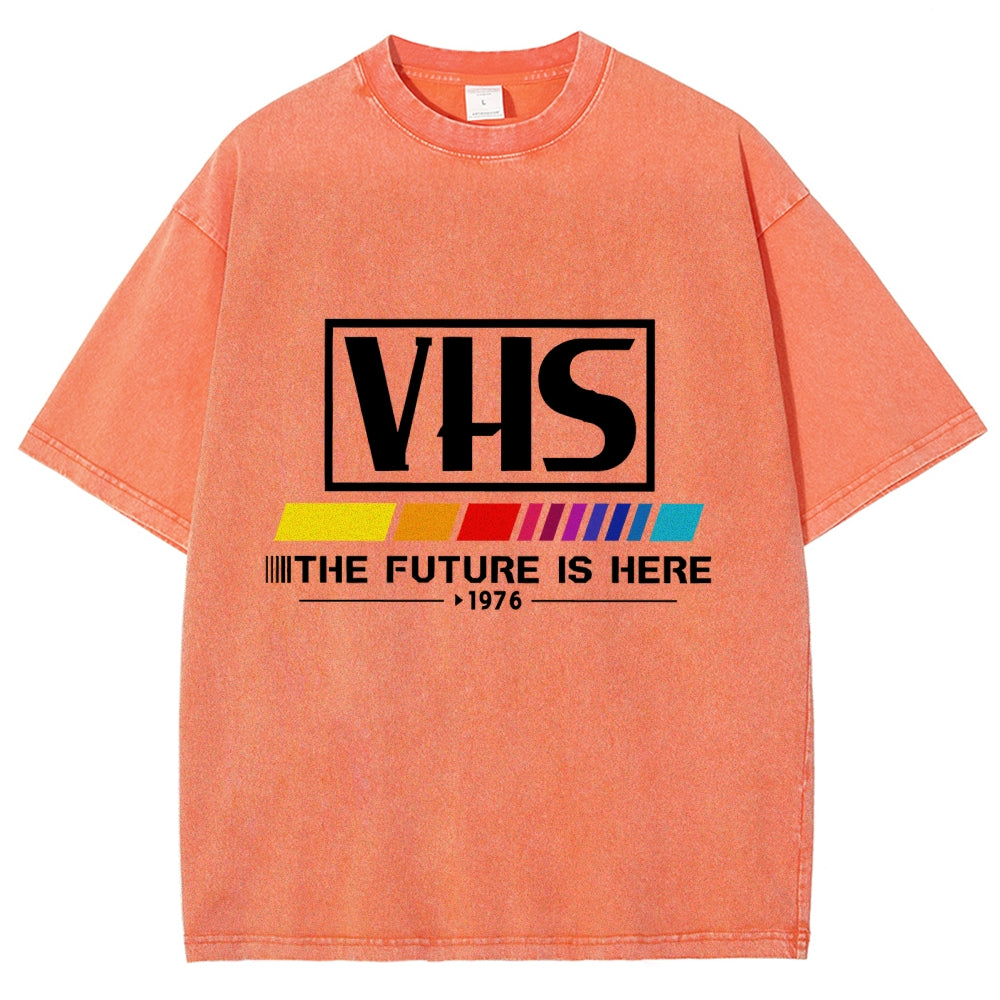VHS 1976 Vintage Wash Japanese Design T-Shirt
