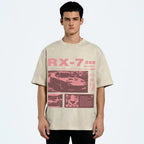 Japanese racing car RX7 Vintage Washed T-shirt