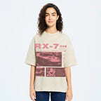 Japanese racing car RX7 Vintage Washed T-shirt