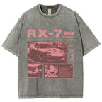 Japanese racing car RX7 Vintage Washed T-shirt