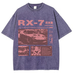 Japanese racing car RX7 Vintage Washed T-shirt