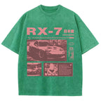 Japanese racing car RX7 Vintage Washed T-shirt
