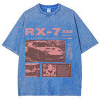 Japanese racing car RX7 Vintage Washed T-shirt