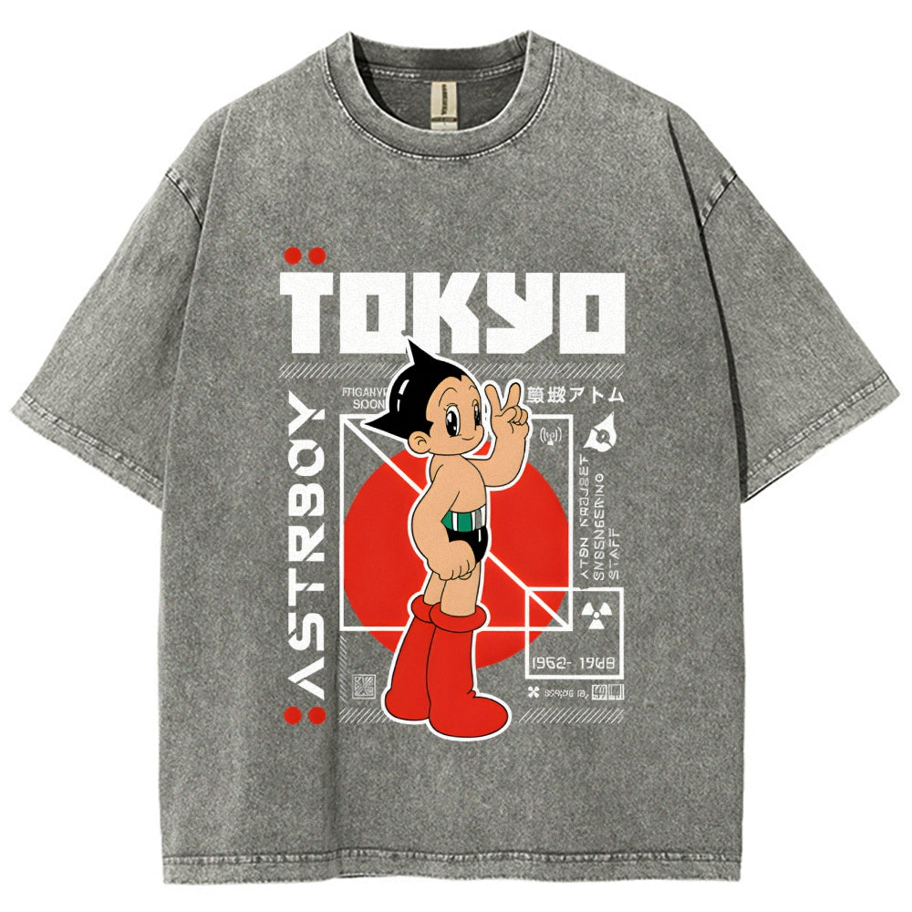 Astro Boy Vintage Wash Japanese Design T-Shirt