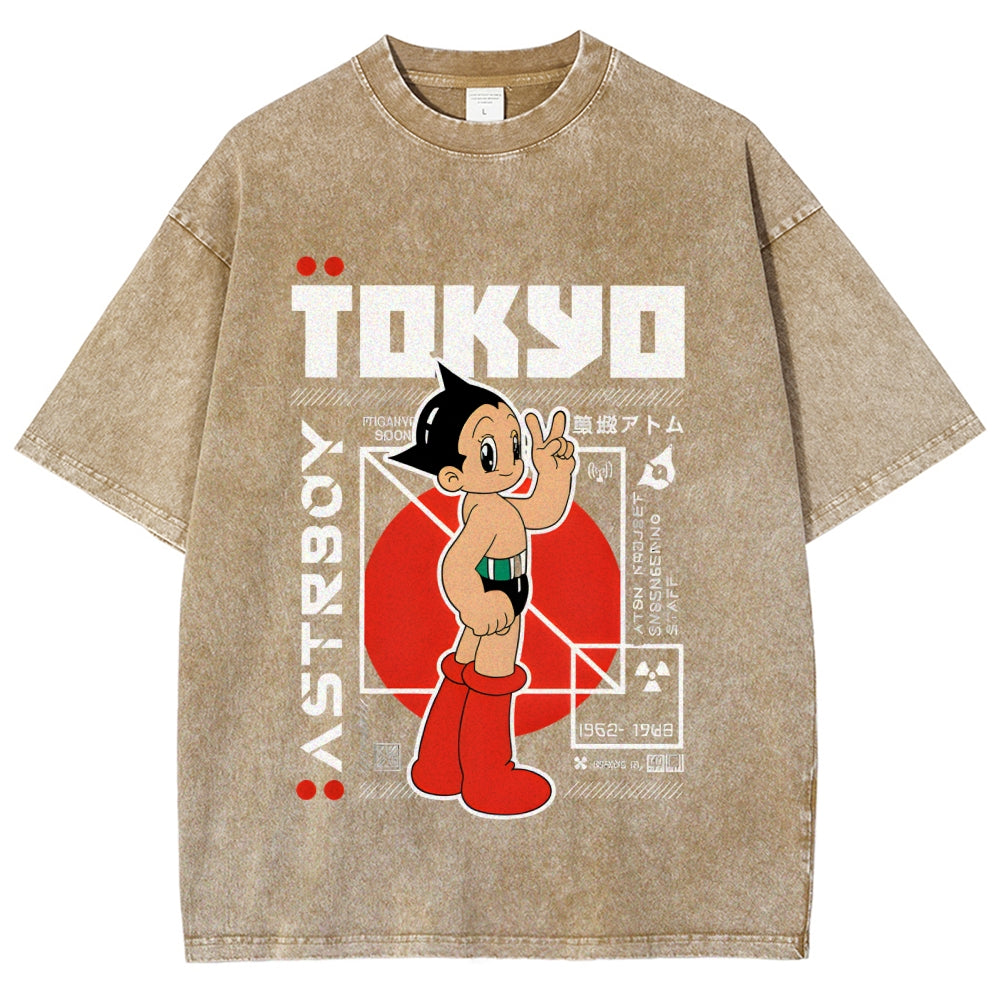 Astro Boy Vintage Wash Japanese Design T-Shirt