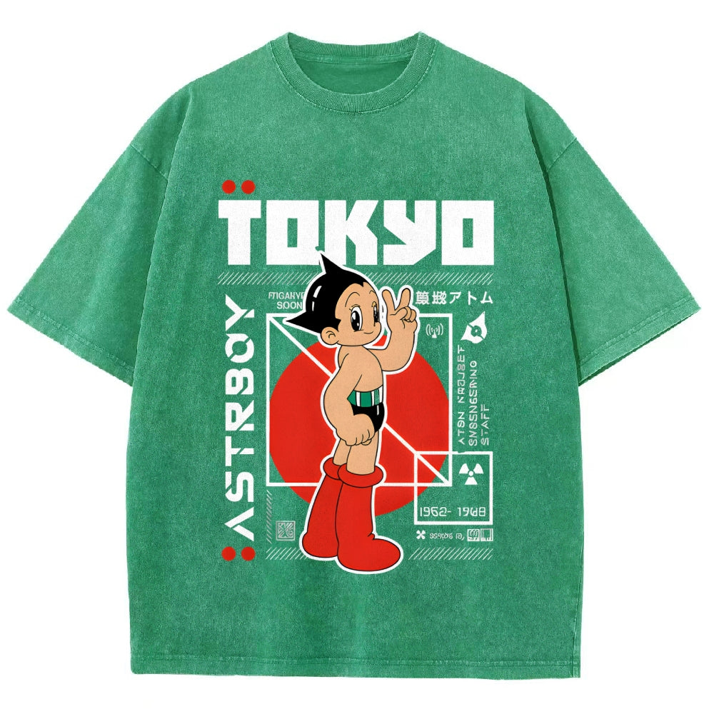 Astro Boy Vintage Wash Japanese Design T-Shirt