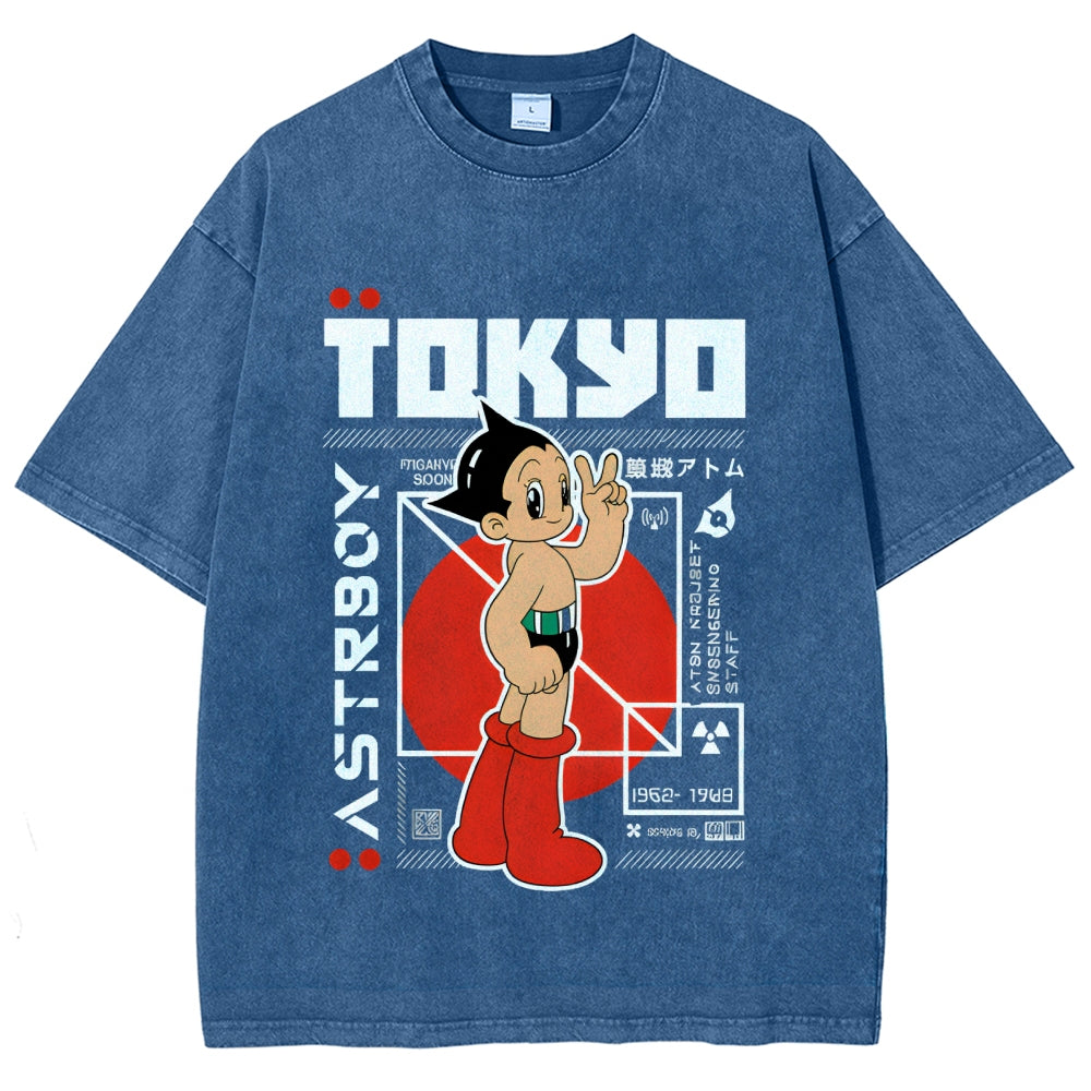 Astro Boy Vintage Wash Japanese Design T-Shirt