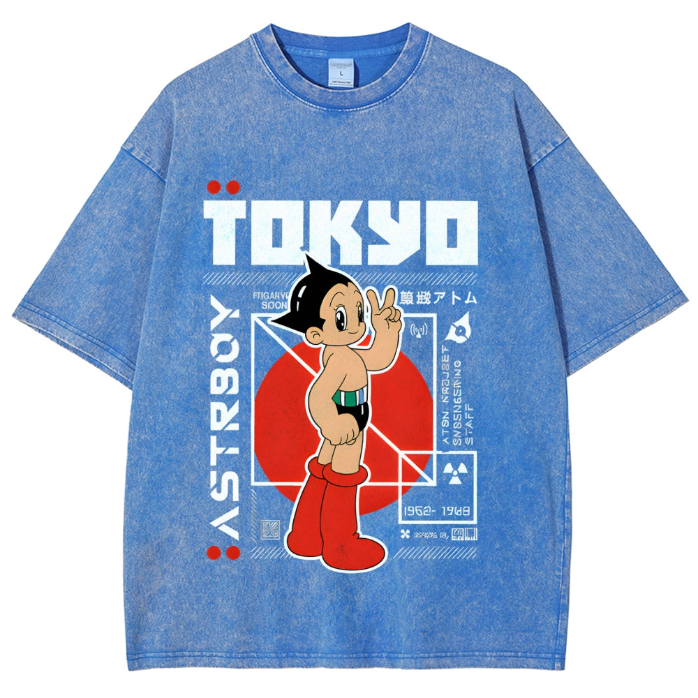 Astro Boy Vintage Wash Japanese Design T-Shirt