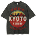 Kyoto Japan Honshu Kansai Region Vintage Wash Japanese Design T-Shirt