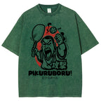 Angry Pikuruboru Pickleball Washed T-Shirt