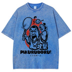 Angry Pikuruboru Pickleball Washed T-Shirt