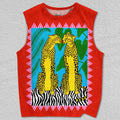 Unisex Kissing Leopard Printed Tank Top