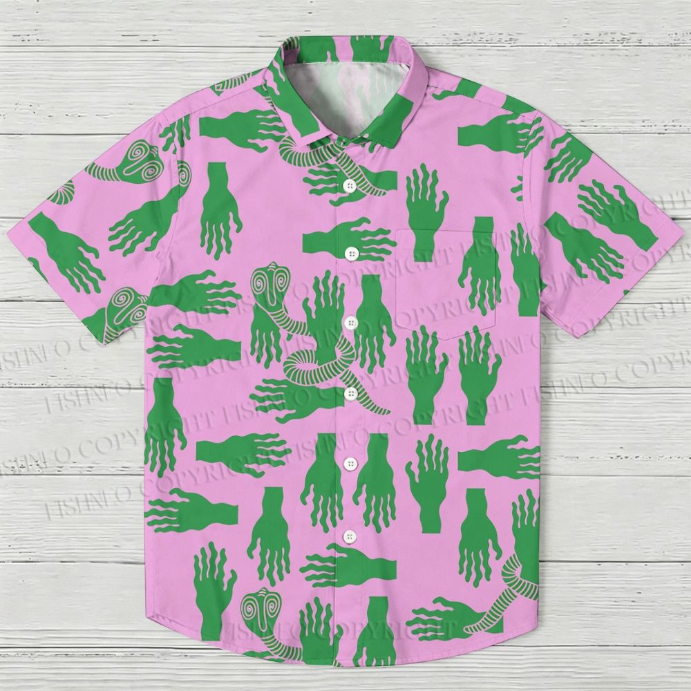 King Cobra And Hands Hawaiian Shirt