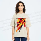 Unisex Radial Bauhaus Printed Washed Tee
