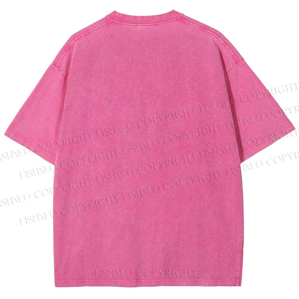 Unisex Osaka Dotonbori Octopus Printed Washed Tee